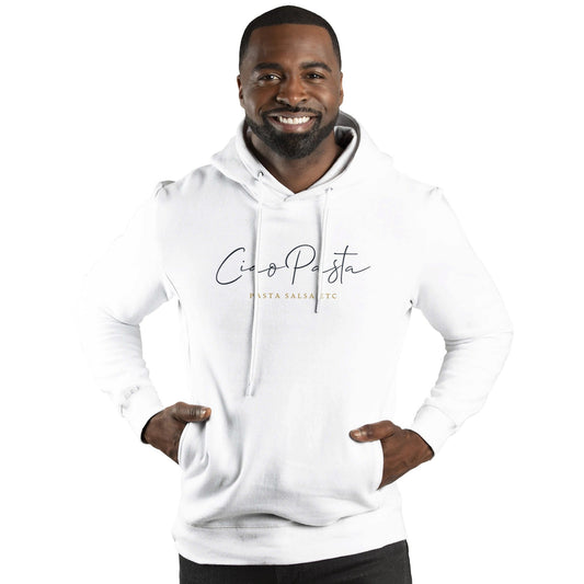 ULTIMATE FLEECE CIAO PASTA HOODIE | WHITE - Casualiving Wear